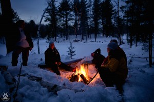 Bonfire in the middle of nowhere
